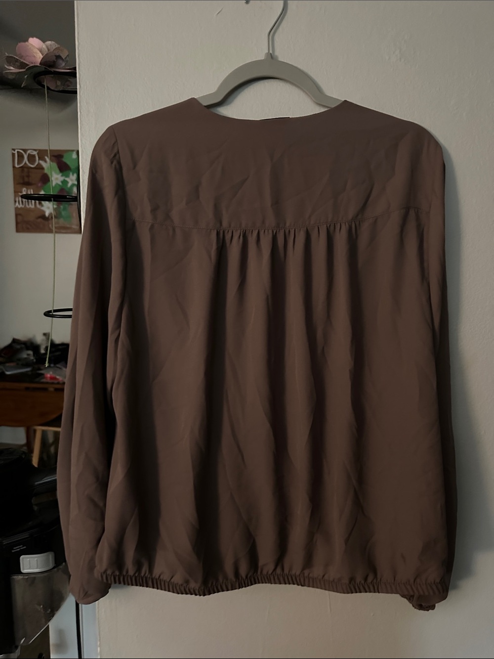 torrid Dusty Mauve Faux-Wrap Blouse - Picture 3 of 3